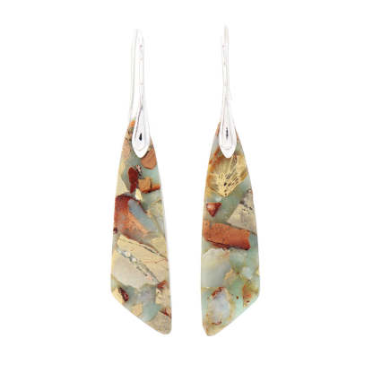 Bohemian Imperial Stone geometric Pendant Earrings-canovaniajewelry