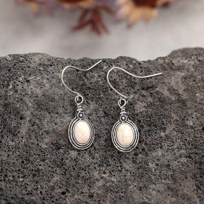Vintage pine  stone earrings-canovaniajewelry