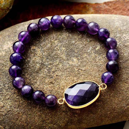 Natural Amethyst Bracelet-canovaniajewelry