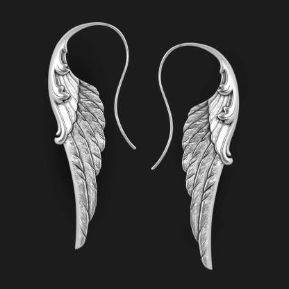 Angel wings pendant earrings-canovaniajewelry