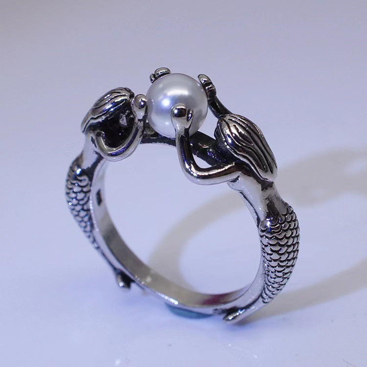 Mermaid Pearl Ring-canovaniajewelry