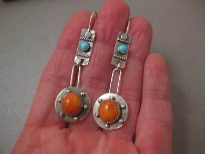 Vintage geometry set turquoise earrings-canovaniajewelry
