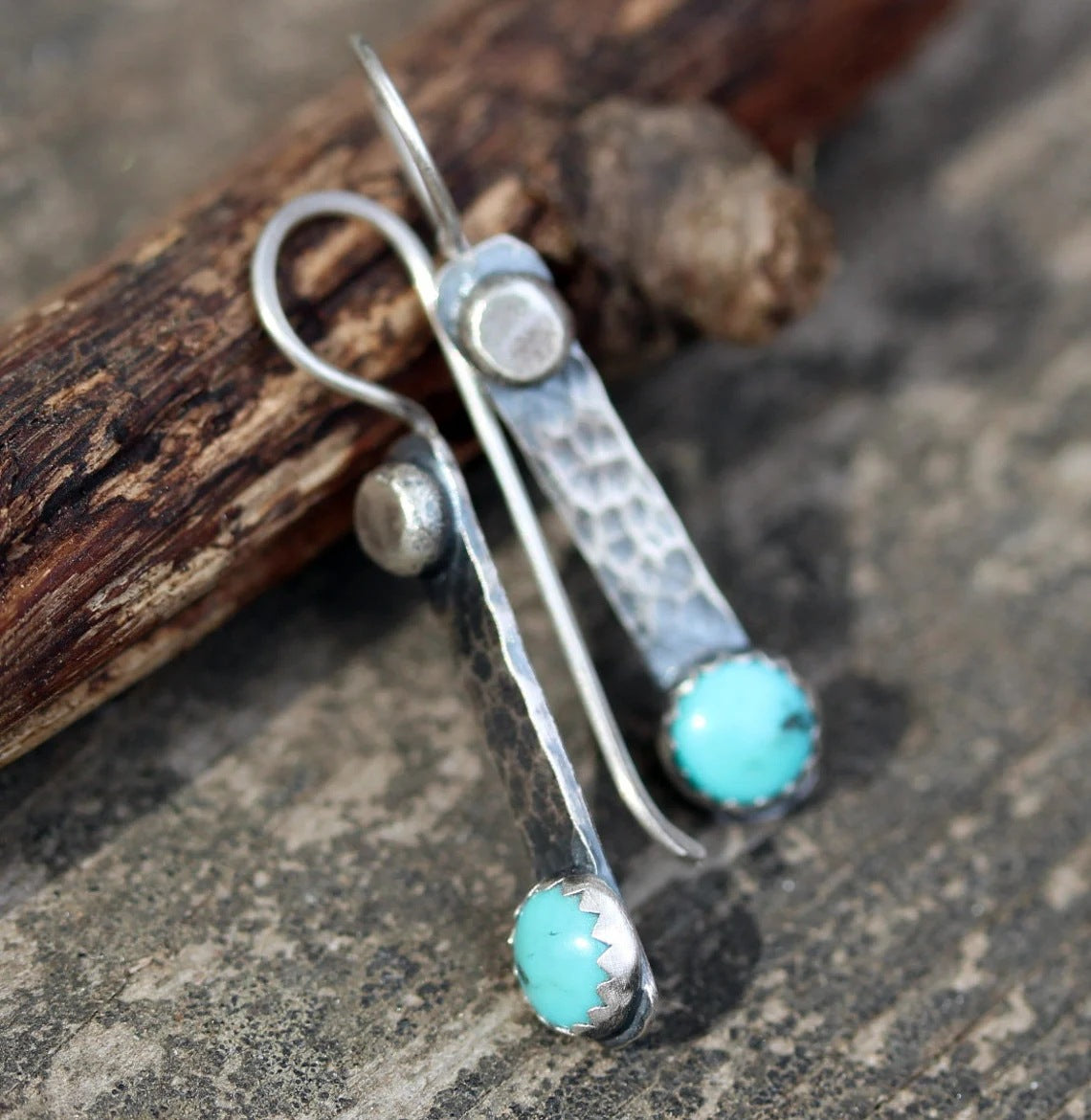 Fashion creative long turquoise earrings-canovaniajewelry