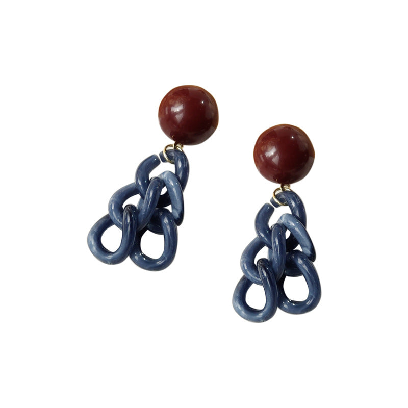 925 silver needle chain earrings-canovaniajewelry