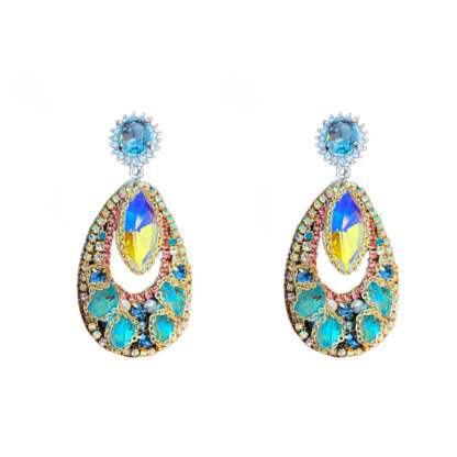 Zircon water drop earrings-canovaniajewelry