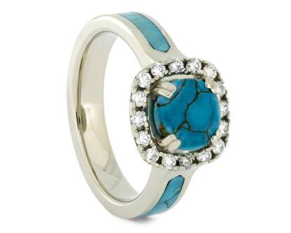 Round Turquoise Engagement Ring-canovaniajewelry