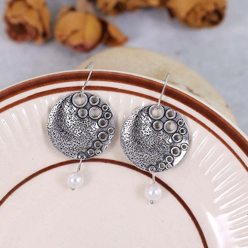 Vintage Baroque Pearl Earrings-canovaniajewelry