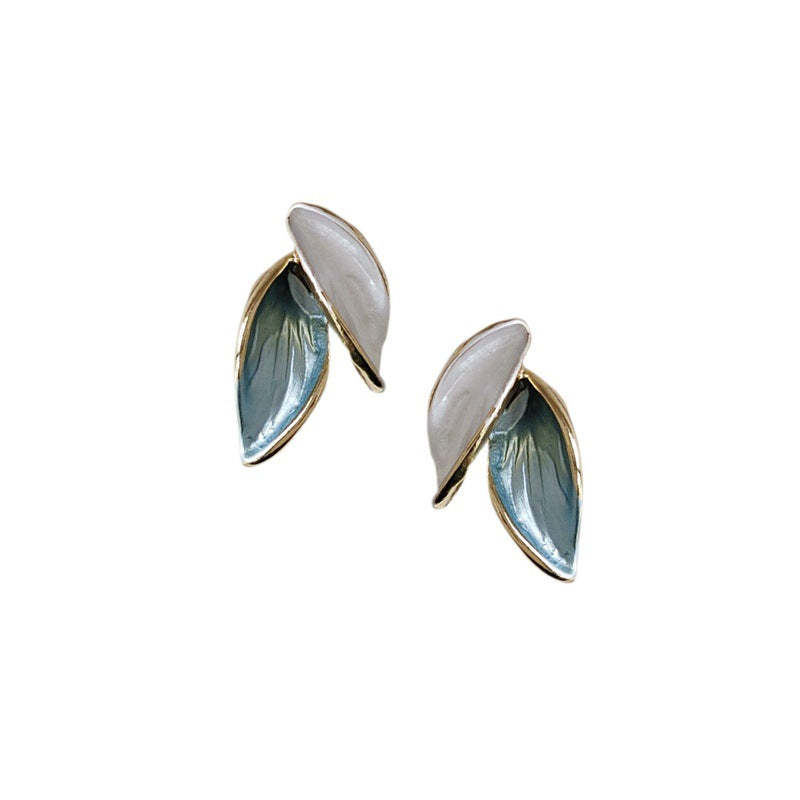 925 silver needle leaf stud earrings-canovaniajewelry