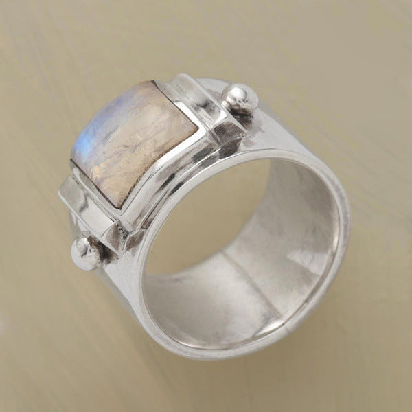 Vintage moonstone ring-canovaniajewelry