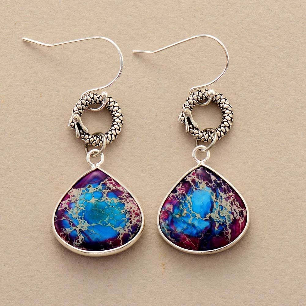 Imperial stone drop earrings-canovaniajewelry