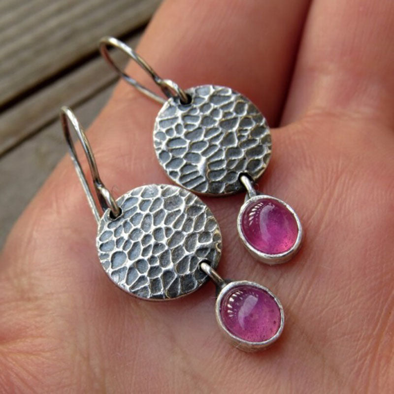 New fashion jasper earrings pink-canovaniajewelry