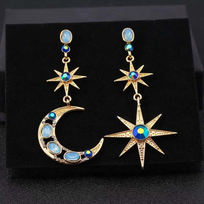 Asymmetrical Stellaluna Jewel Earrings-canovaniajewelry