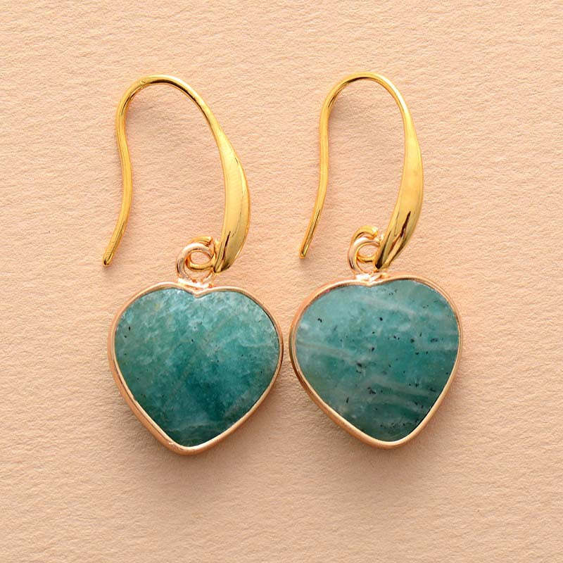 Amazon stone love pendant earrings-canovaniajewelry