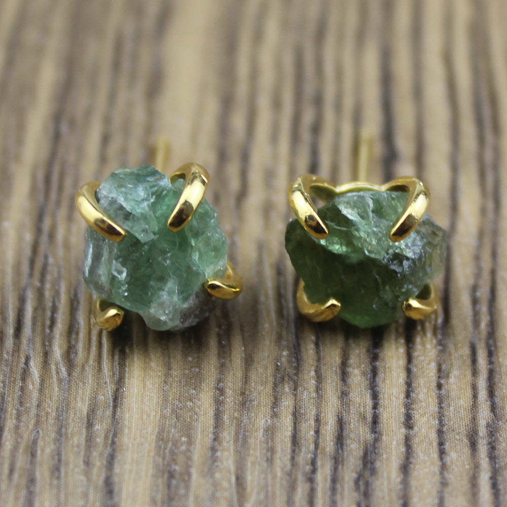 Irregular claw stone earrings-canovaniajewelry