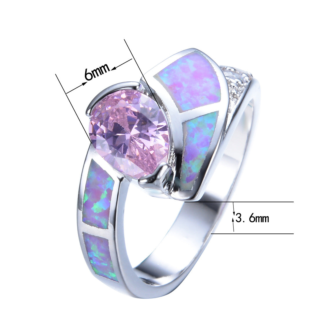 Pear Cut Purple Opal Engagement Ring-canovaniajewelry
