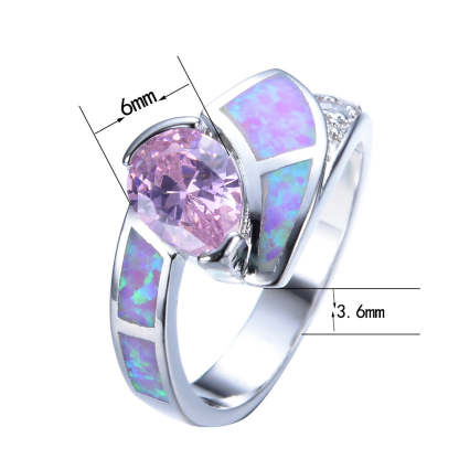 Pear Cut Purple Opal Engagement Ring-canovaniajewelry