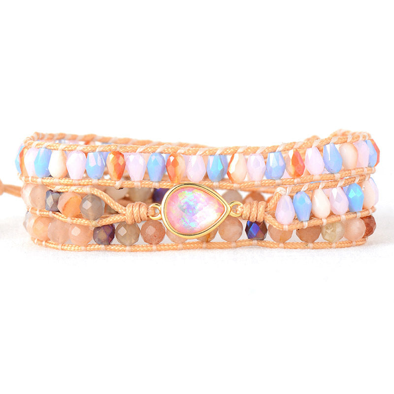 Opal crystal multi-layered wrap bracelet-canovaniajewelry