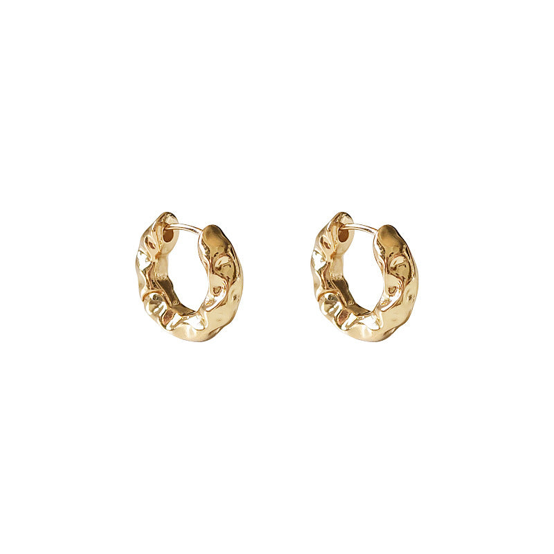 Electroplated 14k concave and convex earrings-canovaniajewelry
