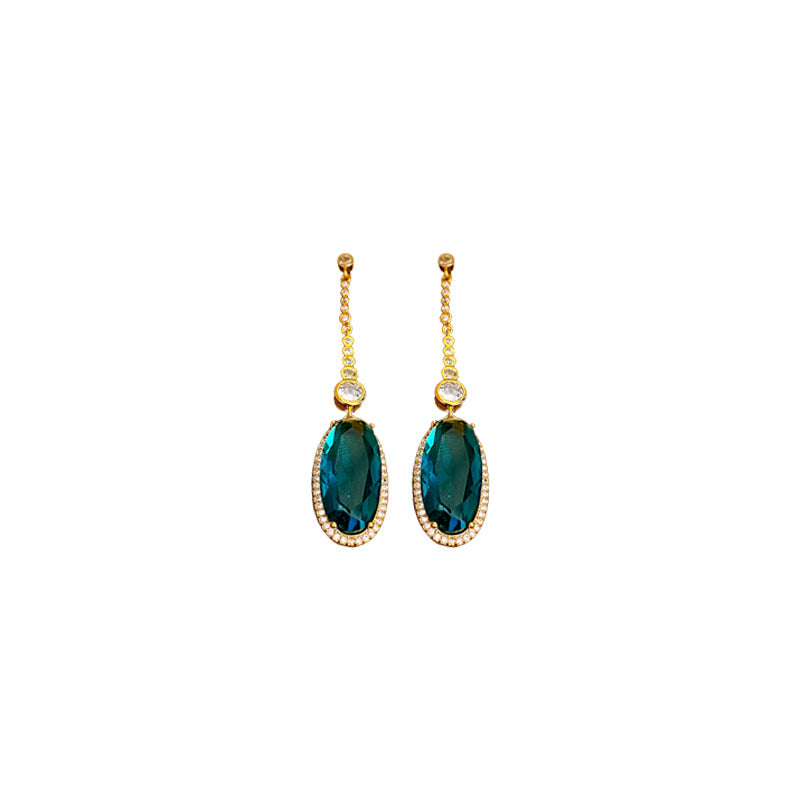 Zircon Oval Earrings-canovaniajewelry