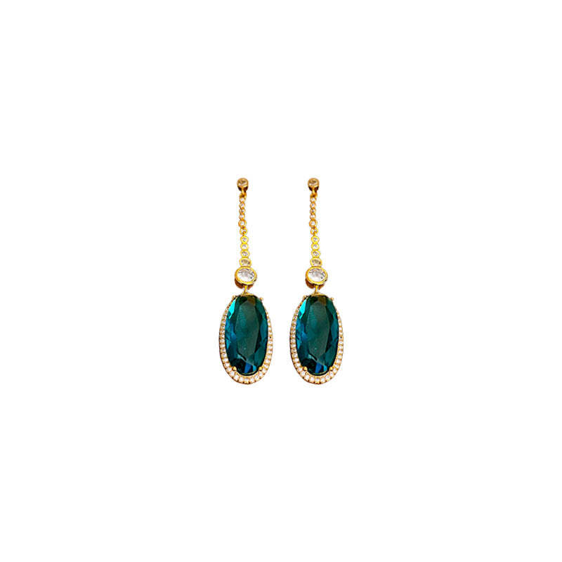 Zircon Oval Earrings-canovaniajewelry