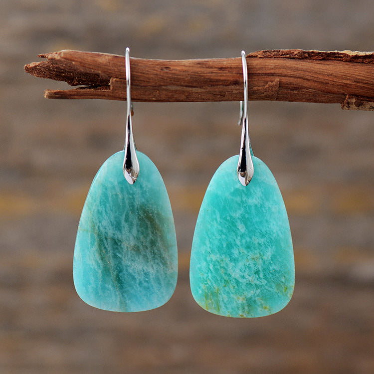 High-end Tianhe Stone Pendant earrings-canovaniajewelry