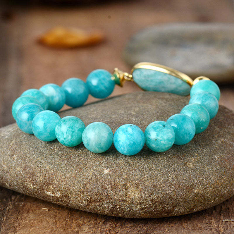 10mm Stretch natural stone beaded bracelet-canovaniajewelry
