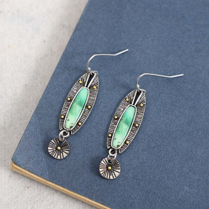 Vintage turquoise earrings-canovaniajewelry