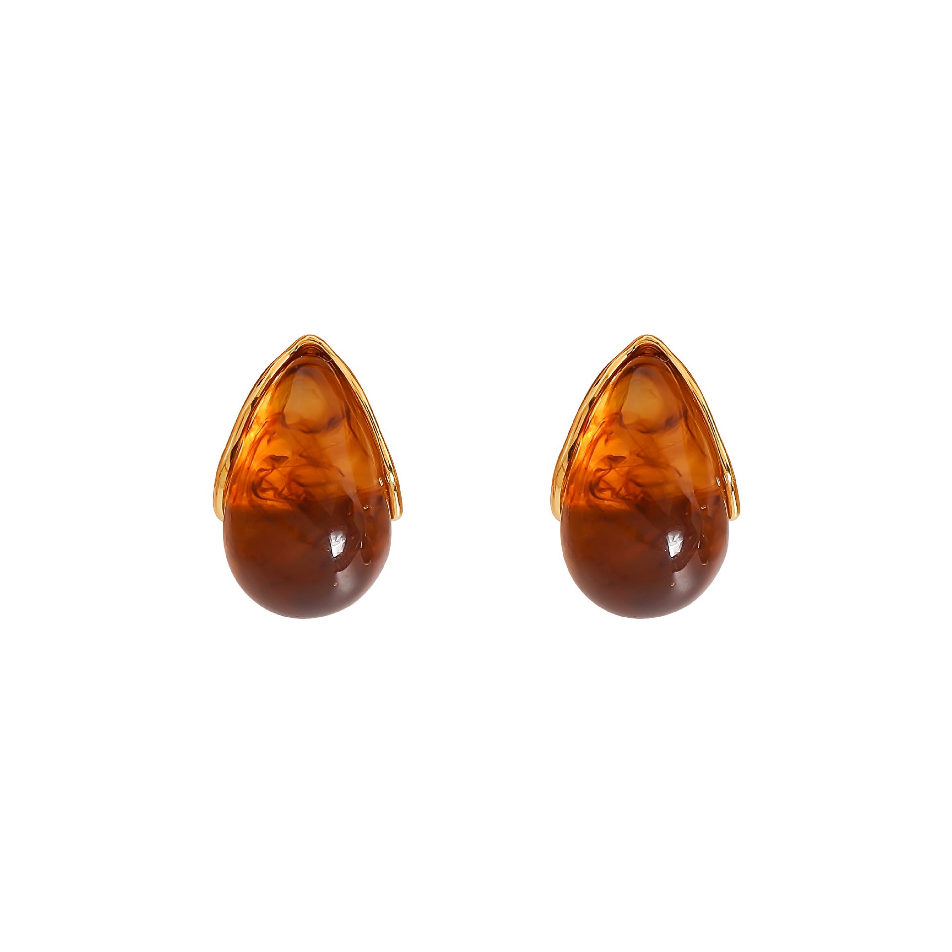 Amber Water Drop Earrings-canovaniajewelry