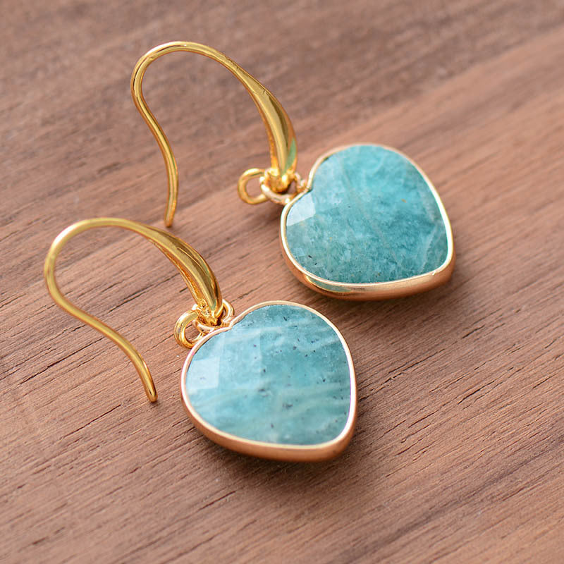 Amazon stone love pendant earrings-canovaniajewelry