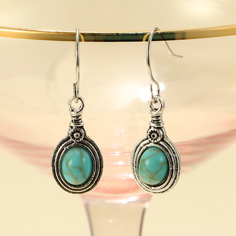 Vintage pine  stone earrings-canovaniajewelry