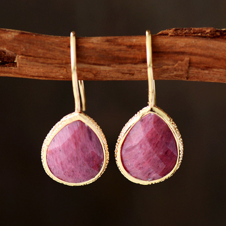 natural stone drop earrings-canovaniajewelry