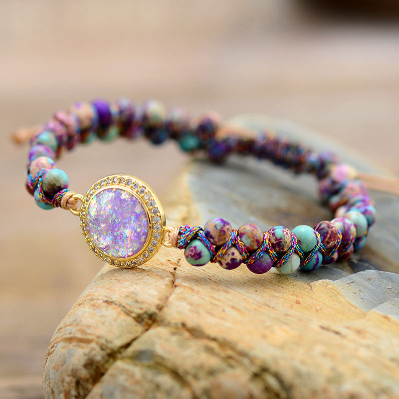 Opal Bracelet - Spiritual Guardian Bracelet - Grounded Inner Peace Bracelet-canovaniajewelry