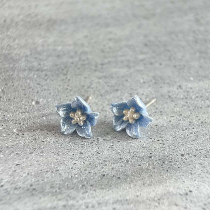 925 Silver Needle Resin Flower Stud Earrings-canovaniajewelry