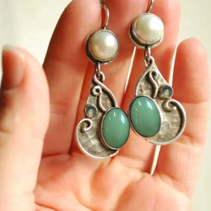 Vintage Sapphire earrings in blue-canovaniajewelry