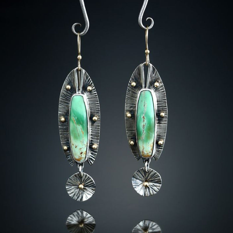 Vintage turquoise earrings-canovaniajewelry