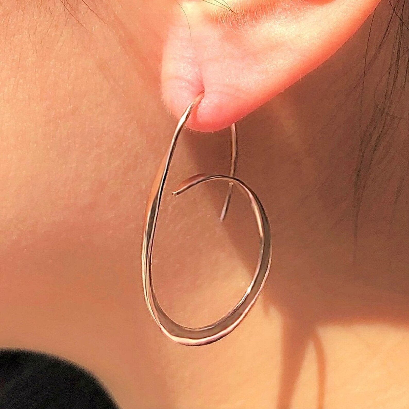 Fashion Spiral Large Hoop Earrings-canovaniajewelry