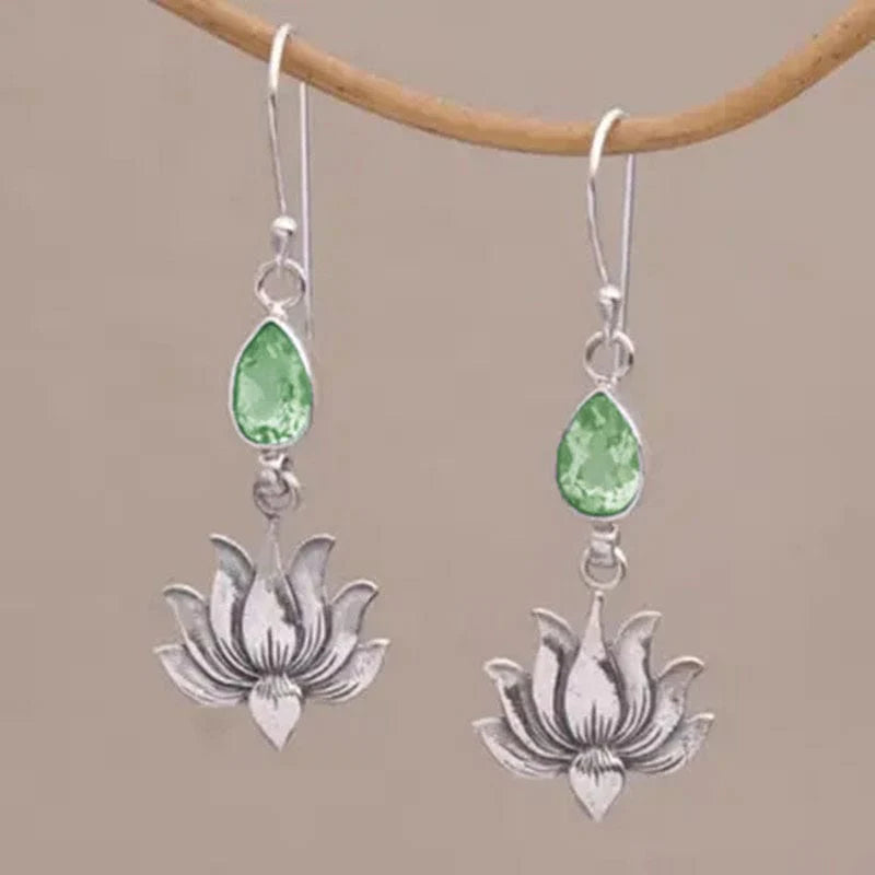 Lotus Design Elegant Earrings-canovaniajewelry