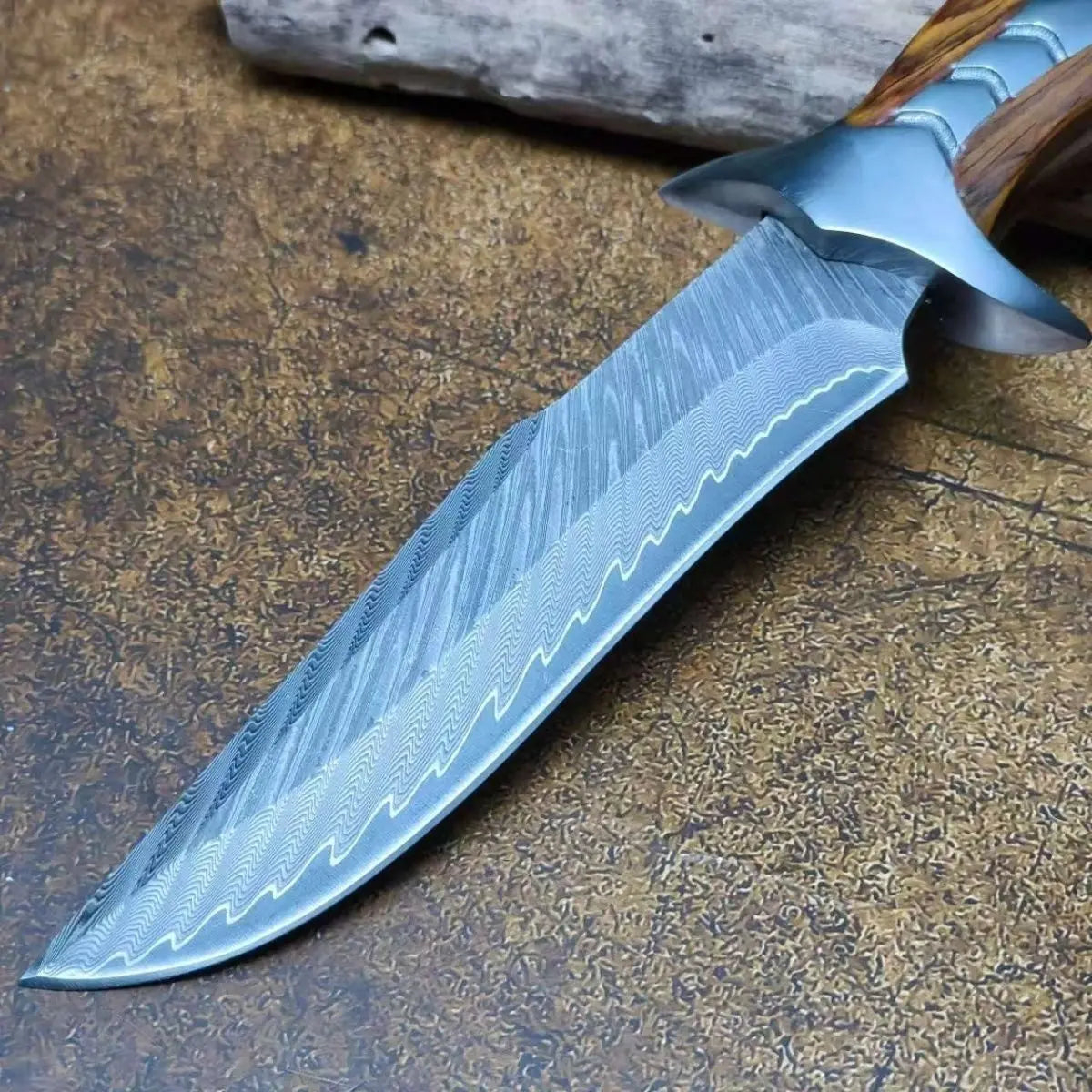 ZenGuard – Faca de Chef em Aço Damasco e Madeira de Ferro