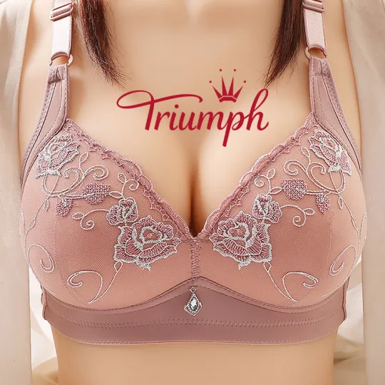 ✨Triumph-3 dalių ✨Super plona ir seksuali ✔️Kvėpuojanti liemenėlė ✔️Belaidė kvėpuojanti liemenėlė