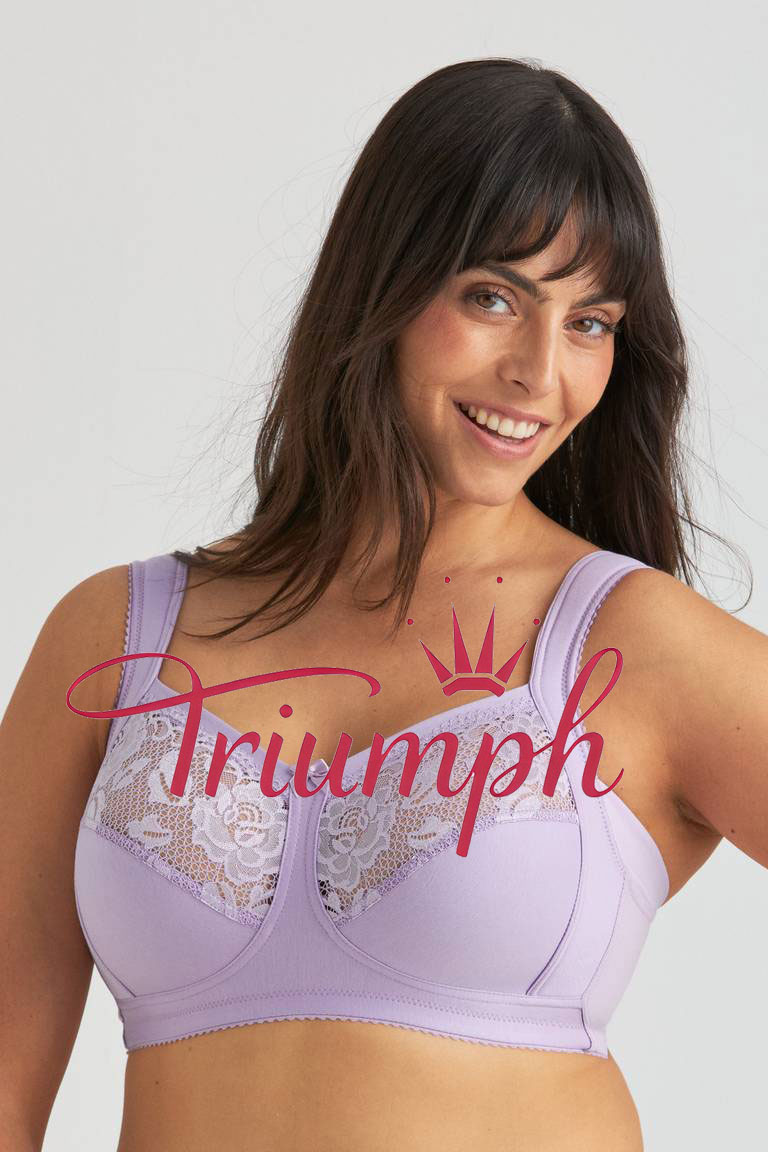 „Triumph“ – 4 vnt. pakuotė (75B–115F) 💝💝💝 Nėriniuota liemenėlė