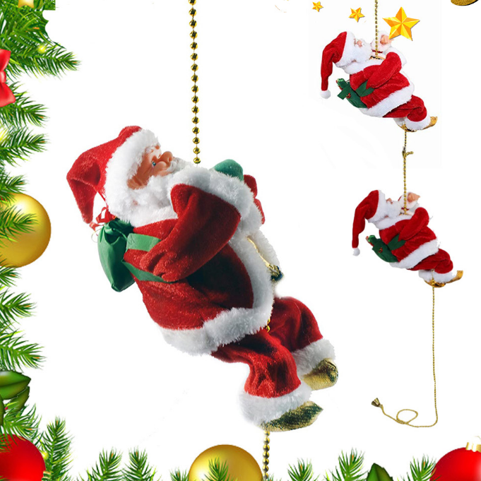 ( 🎉Ankstyvoji Kalėdų akcija - 50 % NUOLAIDA🎄 ) Kalėdų Senelio muzikinė laipiojimo virvė