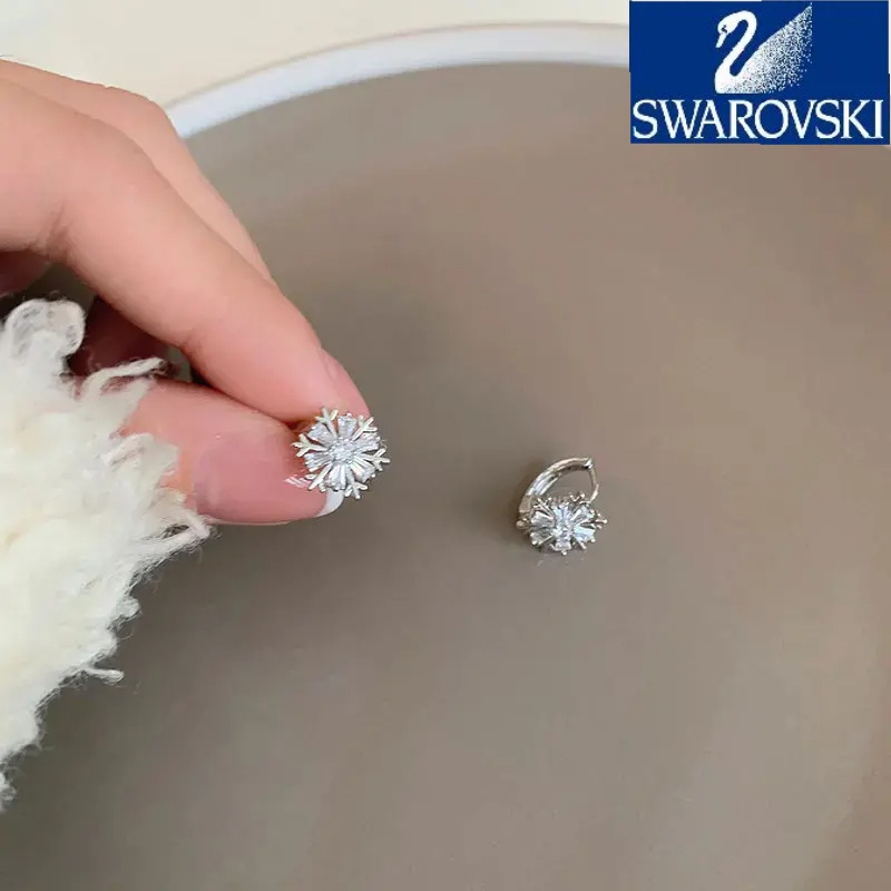 【Pirkite 1 ir gaukite 1 nemokamai】 Swarovski-❄ Prabangūs snaigės kubinio cirkonio auskarai moterims