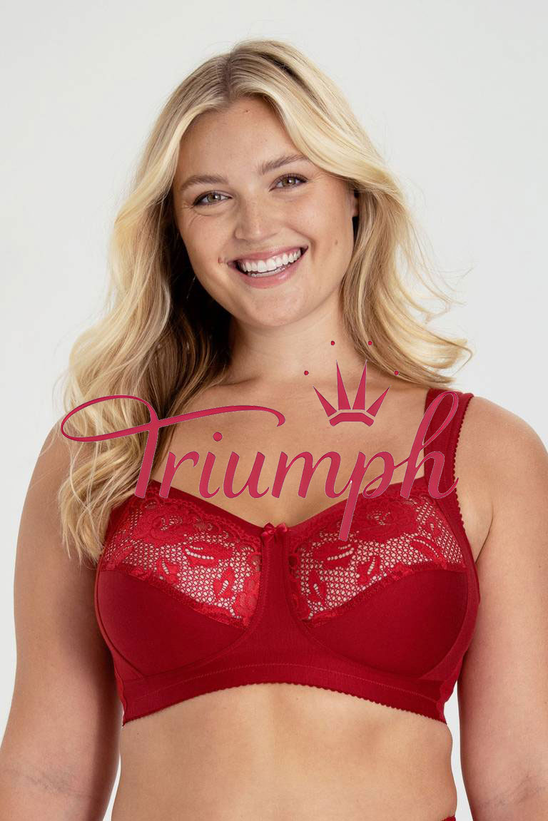 „Triumph“ – 4 vnt. pakuotė (75B–115F) 💝💝💝 Nėriniuota liemenėlė