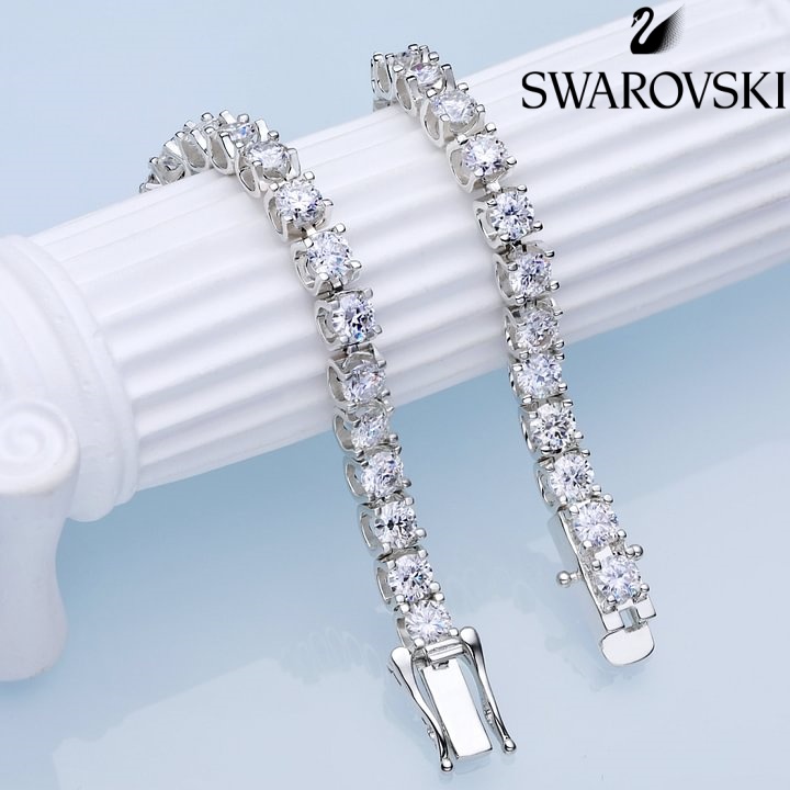 Swarovski - 🔥 Błyszcząca bransoletka Moissanite