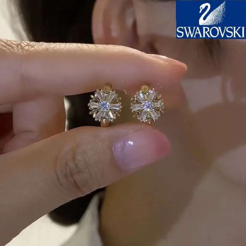 【Pirkite 1 ir gaukite 1 nemokamai】 Swarovski-❄ Prabangūs snaigės kubinio cirkonio auskarai moterims