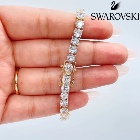 Swarovski - 🔥 Błyszcząca bransoletka Moissanite