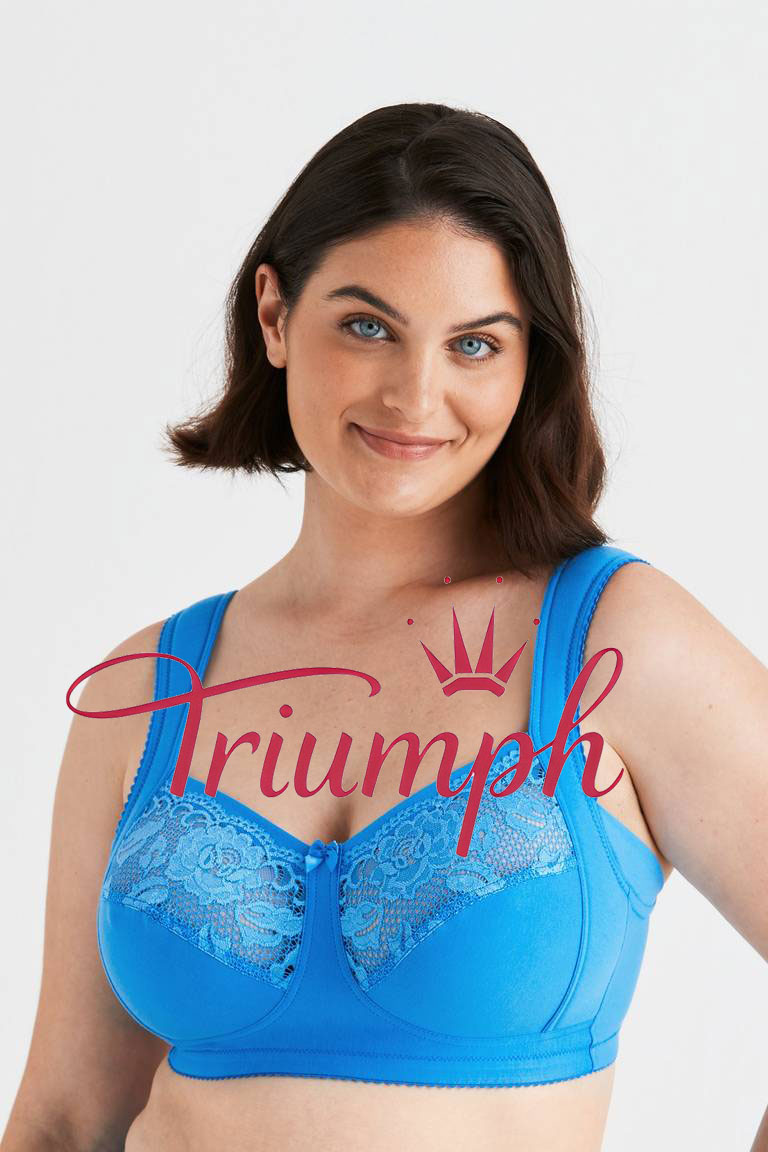„Triumph“ – 4 vnt. pakuotė (75B–115F) 💝💝💝 Nėriniuota liemenėlė