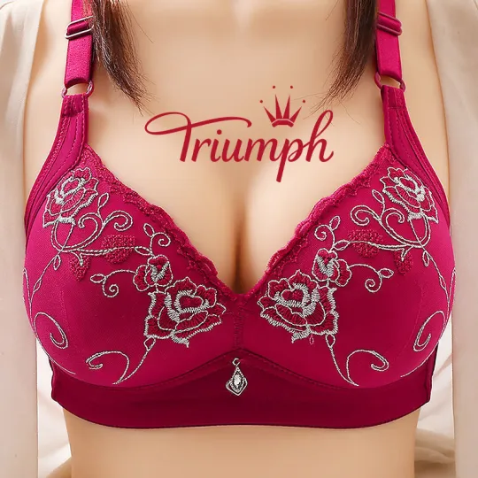 ✨Triumph-3 dalių ✨Super plona ir seksuali ✔️Kvėpuojanti liemenėlė ✔️Belaidė kvėpuojanti liemenėlė
