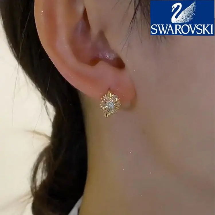 【Pirkite 1 ir gaukite 1 nemokamai】 Swarovski-❄ Prabangūs snaigės kubinio cirkonio auskarai moterims
