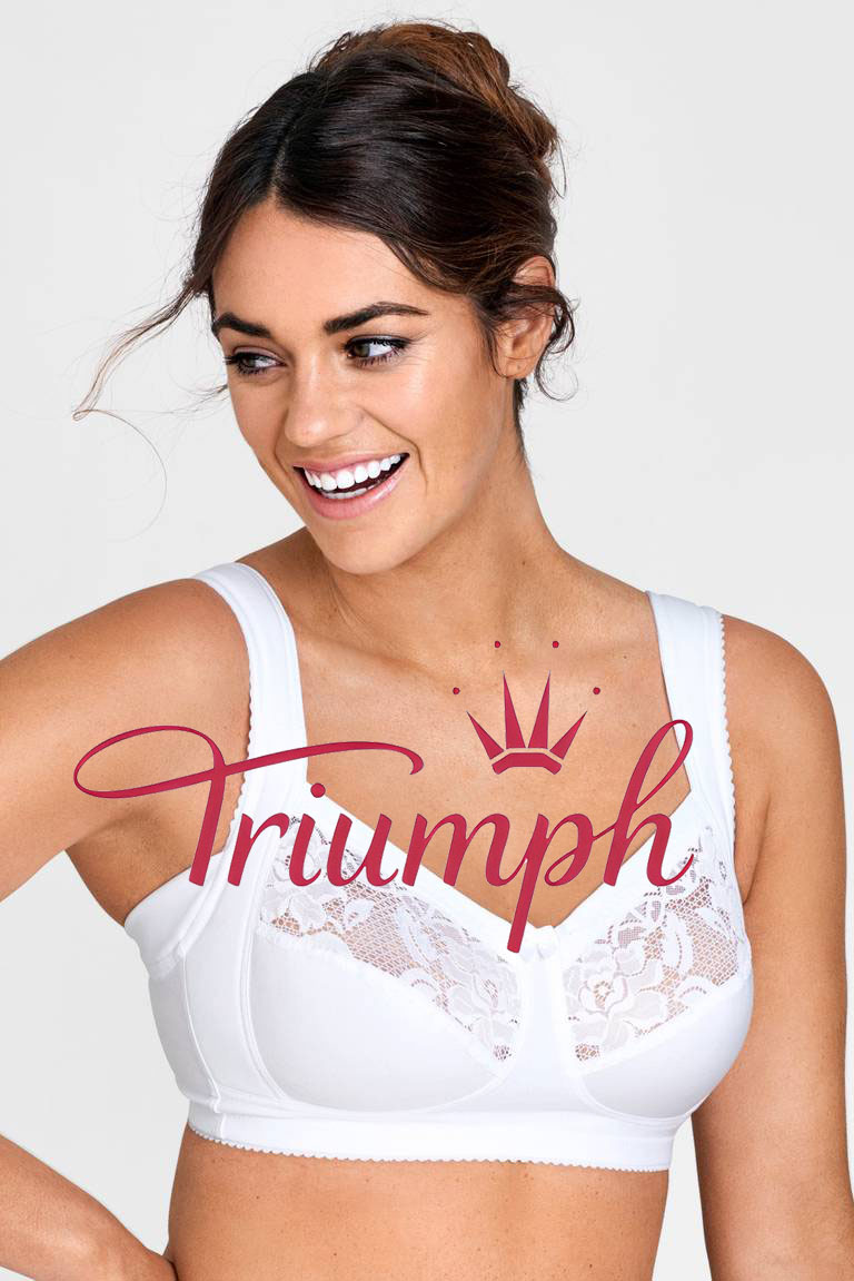 „Triumph“ – 4 vnt. pakuotė (75B–115F) 💝💝💝 Nėriniuota liemenėlė